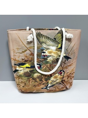 Datatek Kuş Desenli Plaj Çantası