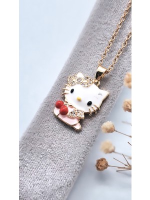 Serenity Hello Kitty Figürlü Çelik Kolye