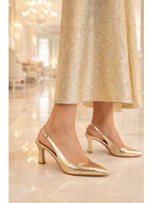 ModaOnn Zarif Tasarımlı Sivri Burun  Kadın Ayakkabı