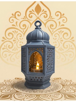 3D Baskı Osmanlı Desenli Dekoratif Fener