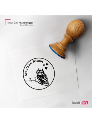 Baskı Life Kişiye Özel Kitap Damgası Kitap Mührü Kaşe Kitap Mühür Özel Damga 18