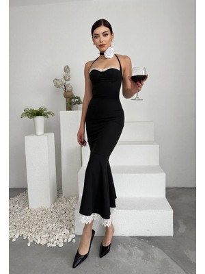 Moda Loris Monea Boyundan Bağlamalı Elbise