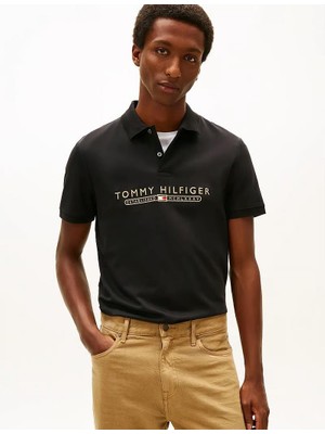 Tommy Hilfiger Erkek Icon Lux Interlock Reg Polo T-Shirt  MW0MW41615BDS