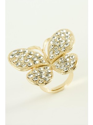 Datatek Kelebek Taşlı Yüzük