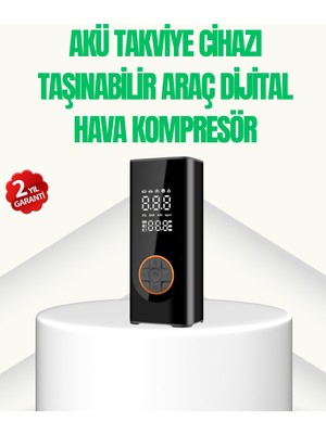 Astraltech Akü Takviye Cihazı Jump Starter ve Dijital Hava Kompresörü