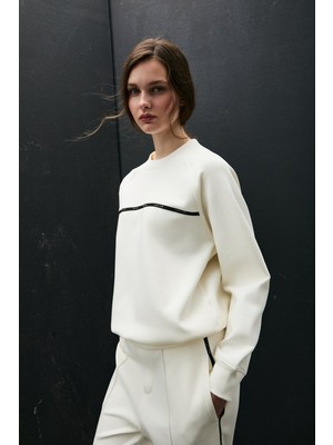 Lufian Angelına Kadın Örme Sweatshırt 122030019