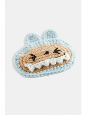 Datatek El Yapımı Tavşan Işlemeli Örgülü Çıtçıtlı Toka