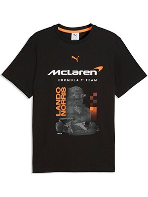 Puma Mclaren Racıng Drıver Tee Norrıs Erkek Günlük Tişört 63745101 Siyah