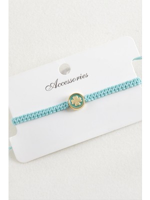 Datatek Yonca Makrome Örgülü Bileklik