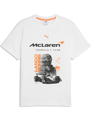 Puma Mclaren Racıng Drıver Tee Norrıs Erkek Günlük Tişört 63745102 Beyaz