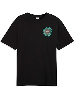 Puma Sunset Drıve Relaxed Tee Erkek Günlük Tişört 63439501 Siyah