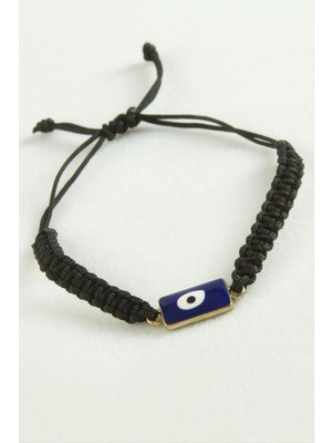 Datatek Dikdörtgen Nazar Makrome Ip Bileklik