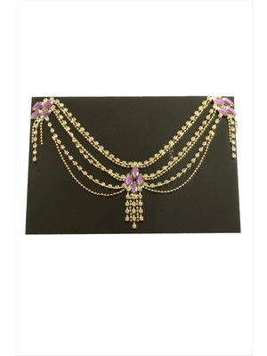 Datatek Çiçek Şerit Taşlı Alınlık