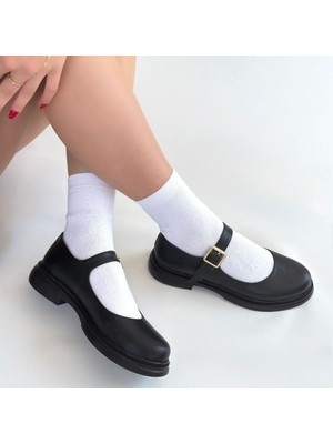 SEPET365 Yokox Siyah Cilt Oxford Ayakkabı