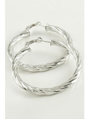 Datatek Burgulu Halka Küpe 6 cm