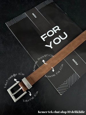 Fiori Kalay Kare Tokalı Köprülü Kadın Kemeri, Pantolon Kemeri, Ceket Kemeri, Elbise Kemeri