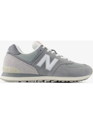 New Balance 574 Leather Unisex Gray Sneaker Hakiki Deri Günlük Spor Ayakkabı Gri