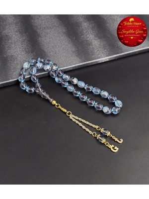 Sevgililer Günü Koleksiyonu Sıkma Kehribar Tesbih Kişiye Özel Harfli Tasarım Püskül Tasarımlı