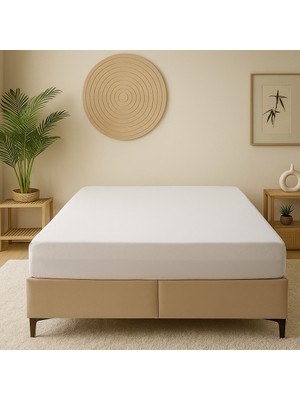 Sabia Fitted Alez – 4 Yanı Lastikli Ince Tül Kenarlı, Kaymaz Yatak Koruyucu 150X200 cm Çift Kişilik