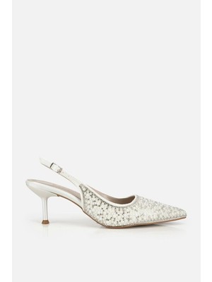 Yaya By Hotiç Kadın Kemik Taşlı Arkası Açık Stiletto