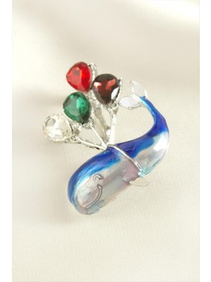 Datatek Yunus Mineli Taşlı Broş