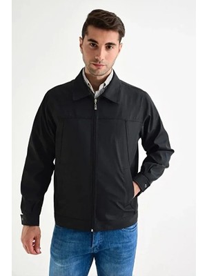 Dynamo Erkek Siyah Rahat Kalıp Klasik Mont 920