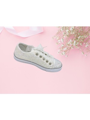 Gala Stil Gala Simli Kız Çocuk Ayakkabı (21-30 Işıklı)