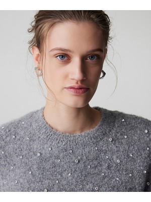 İpekyol Strass Taş Aksesuarlı Triko IW6250050582005