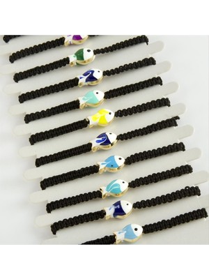 Datatek Balık Mineli Makrome Örgülü Bileklik