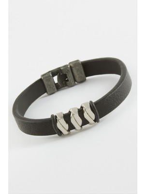 Datatek Zikzak Kaliteli Suni Deri Bileklik