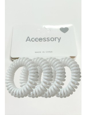 Datatek 4 Adet Renkli Makarna Lastik Toka 4,5 cm