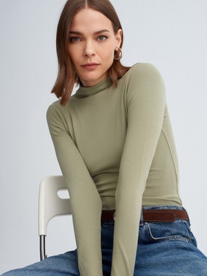 Dilvin 31433 Dik Yaka Top-Çağla