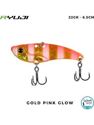 Ryuji Mirror Vıb Vibrasyon Jig 6.5cm 22GR Gold Pink Glow