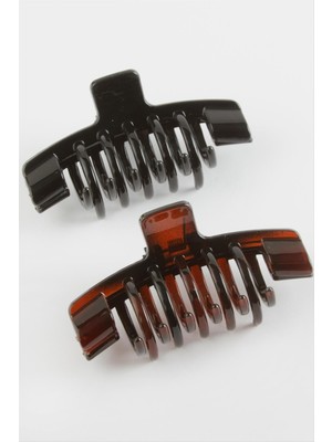 Datatek Bordo ve Siyah Renkli Mandal Toka 8 cm