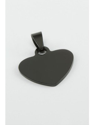 Datatek Kalp Isim Yazılabilir Çelik Kolye Ucu 2,3 cm