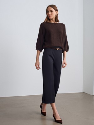 Dilvin 72254 Kemerli Culotte Pantolon-K.lacivert