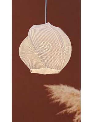 Decory Stara Mesh Dokulu Avize Pinterest Tarzı Özel Tasarım Tekli Sarkıt Avize (Bioplastik) E27