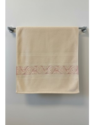 Anılsan Wave Pembe El Havlusu - 50X90 Cm, 230GR, %100 Pamuk, Spa ve Otel Havlusu, Günlük Kullanıma Uygun