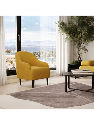 Enza Home Henna Berjer, Kadife Dokulu - Yağ Yeşili