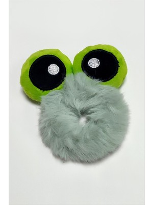 Datatek Kurbağa Gözlü Lastikli Peluş Toka 1 Adet