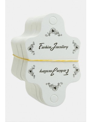 Datatek Siyah Çiçek Kolye Kartı 200 Adet