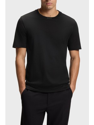 Boss Logolu % 100 Pamuk Regular Fit Bisiklet Yaka T Shirt Erkek T Shirt 50554862 001