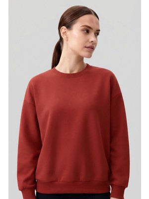 Fiesta Basic O Yaka Oversize Kadın Sweatshirt - 97053