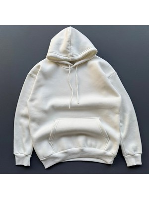 CC Collection Unisex Oversize Kapüşonlu 3 Iplik Hoodie Kanguru Cepli Streetwear