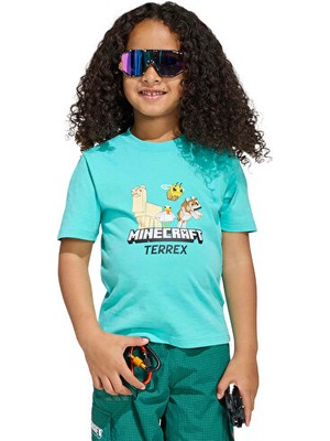 Adidas Terrex K Mc mt Tee Çocuk Günlük Tişört JZ3588 Yeşil