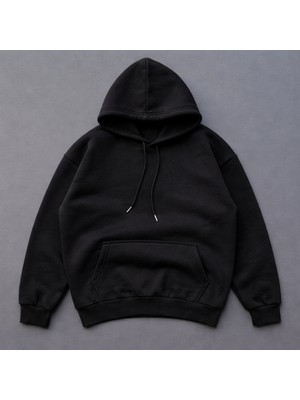 CC Collection Unisex Oversize Kapüşonlu 3 Iplik Hoodie Kanguru Cepli Streetwear