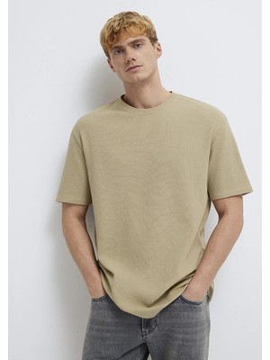 Mavi Bej Basic Tişört 0613153-70204