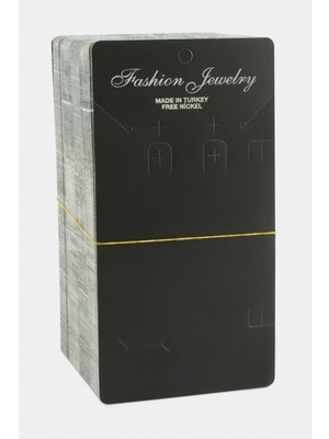 Datatek Siyah Renkli Dikdörtgen Set Kolye Kartı 200 Adet