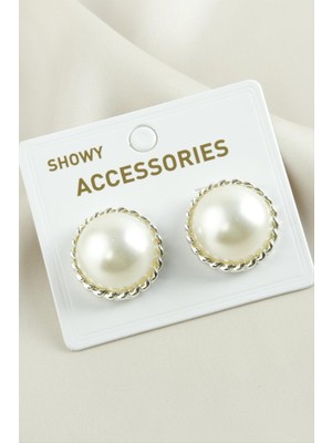 Datatek Yuvarlak Trend Inci Küpe