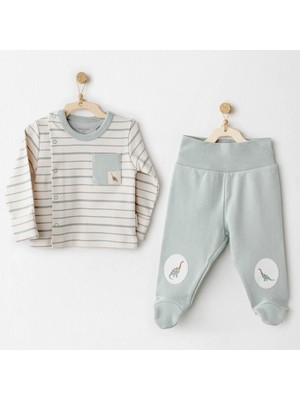 Andywawa AC26009 Mummy S Snuggle Saurus 2'li Zıbın Takım Green